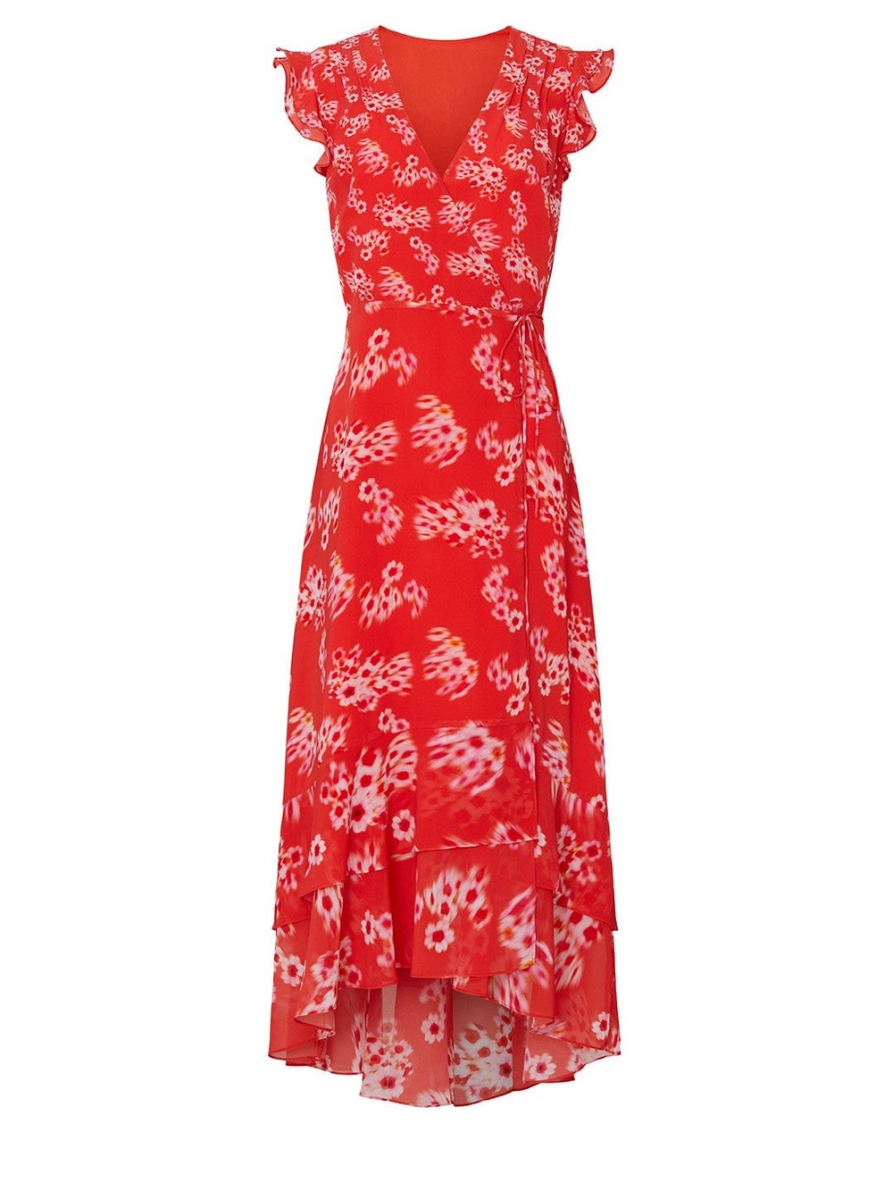 AllSaints Dela Jasmine Wrap Dress Size 10